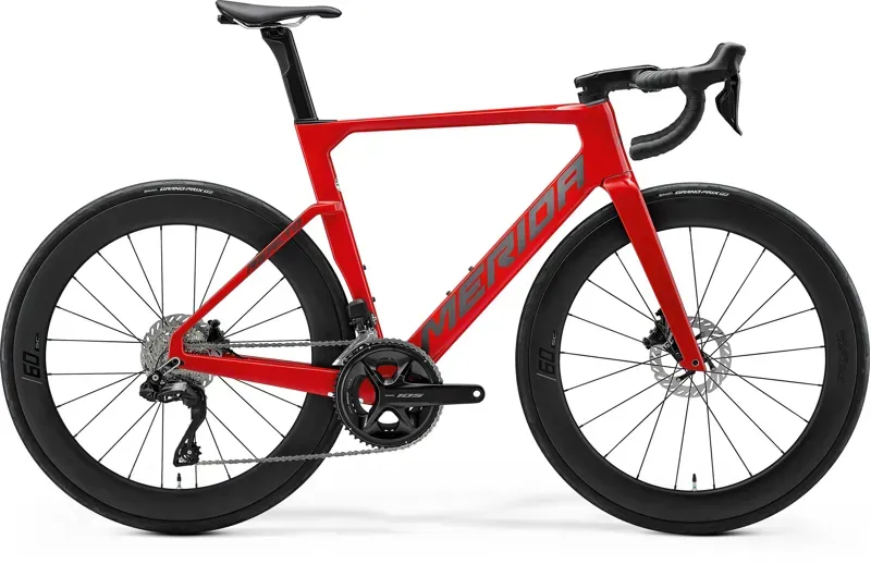 2026 Merida Reacto 6000 Road Bike In Dark Race Red/Gunmetal Grey