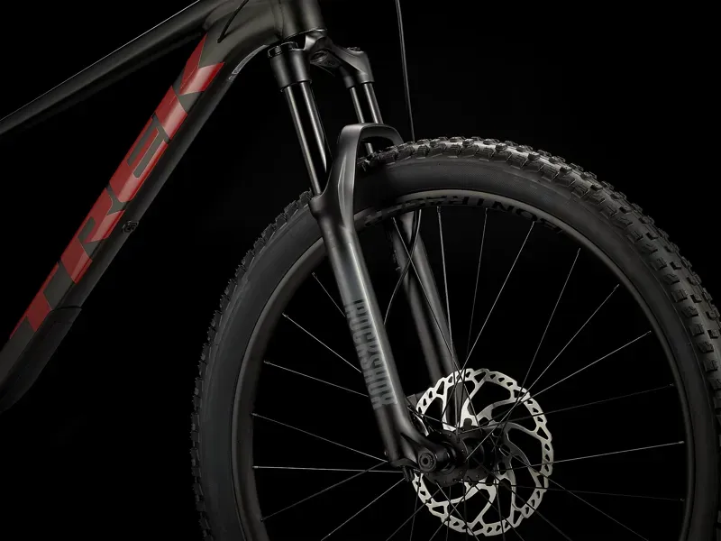 Trek Roscoe 8 Mountain Bike in Matt Black/Red - Size XS-6