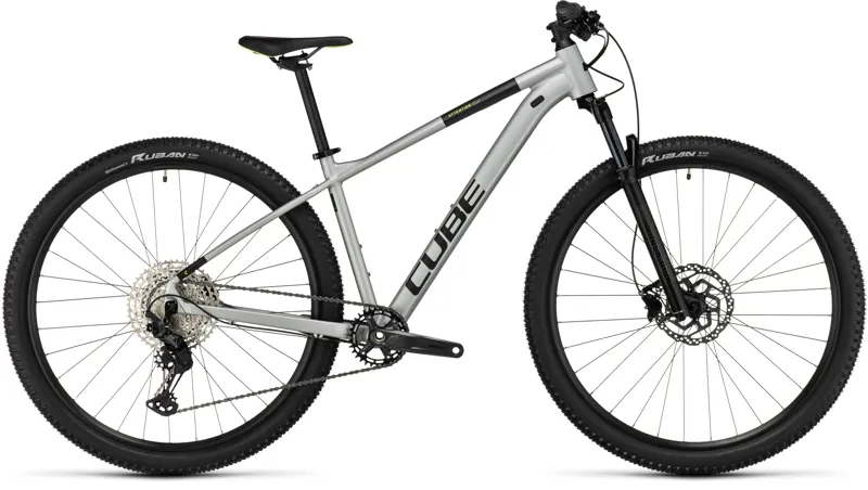 Cube Attention SLX Mountain Bike in Silvergrey/Lime