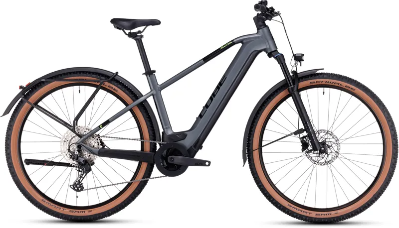 Cube Reaction Pro 625 Allroad Hybrid Bike in Flash Grey/Green