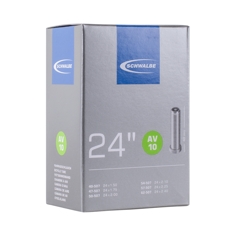 Schwalbe AV10 24-inch Tubes 1.5 in Light Blue