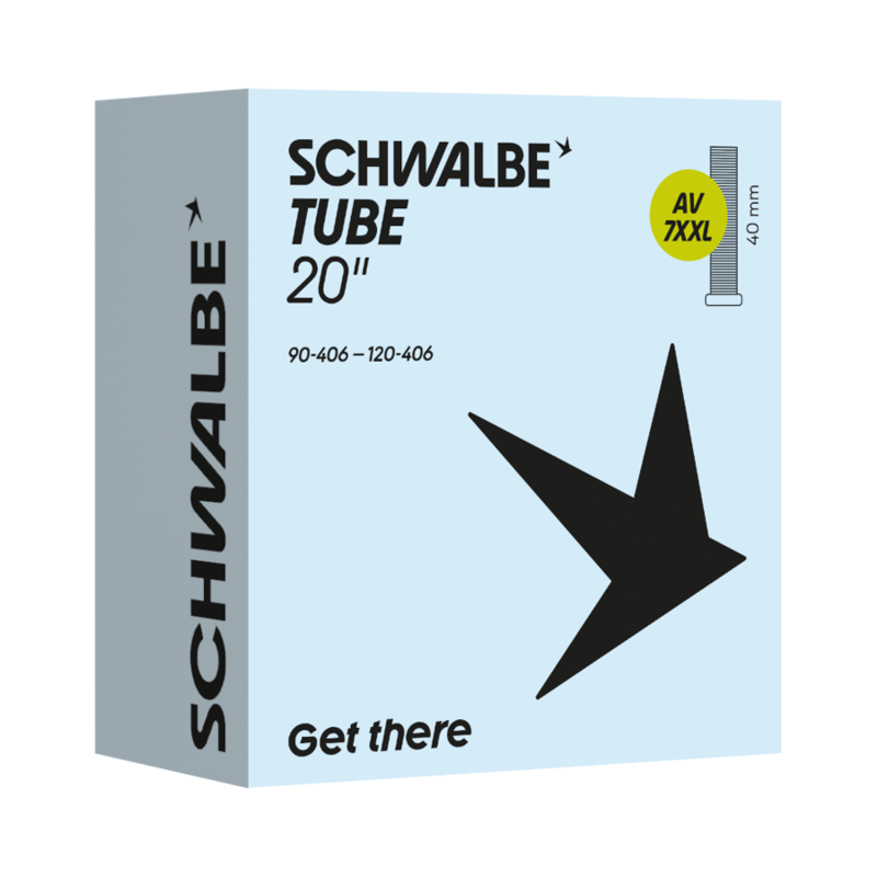 Schwalbe AV7XXL 20x3.50-4.80-inch Inner Tube in Black-1