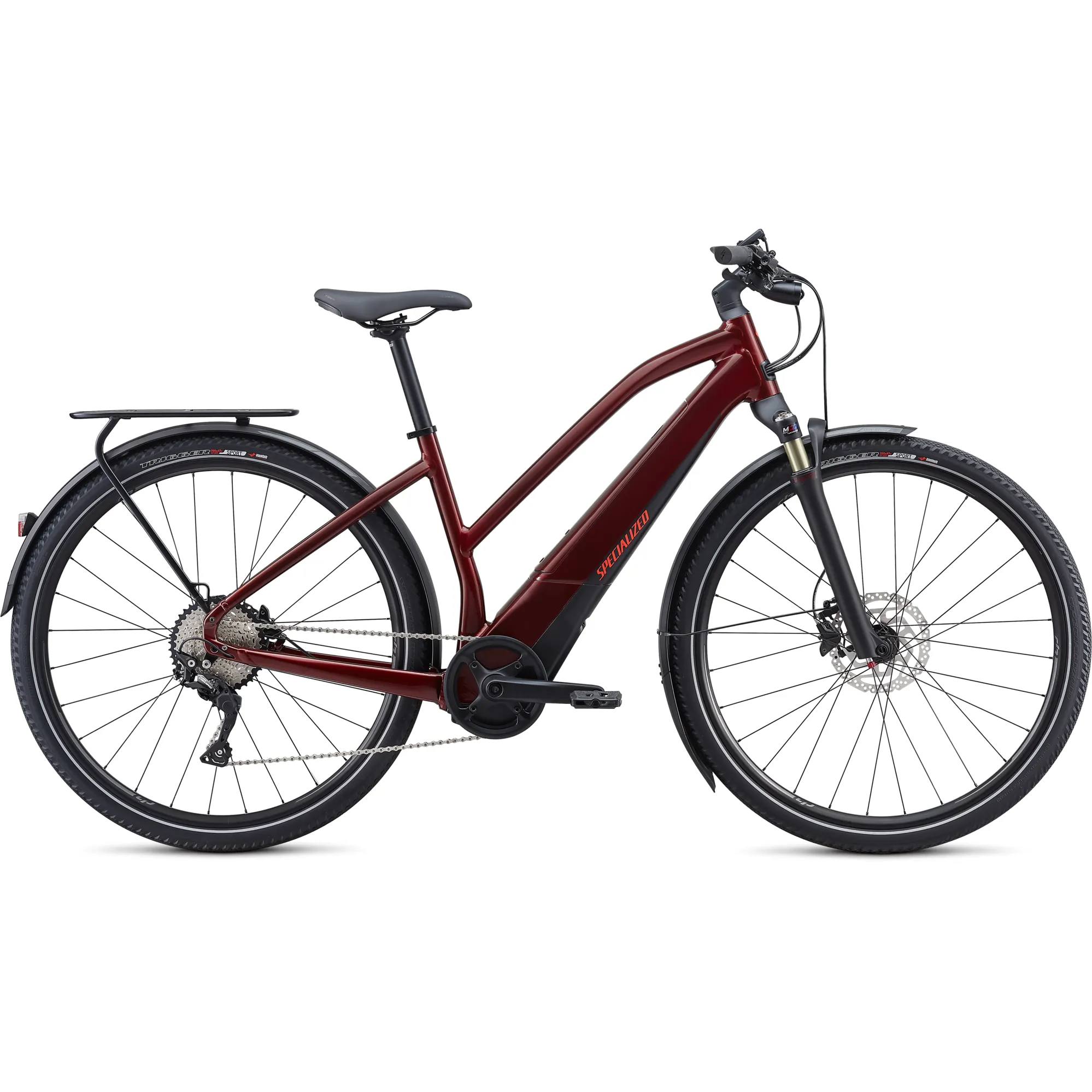 2020 Specialized Turbo Vado 4.0 Electric Hybrid Step Thru in Red