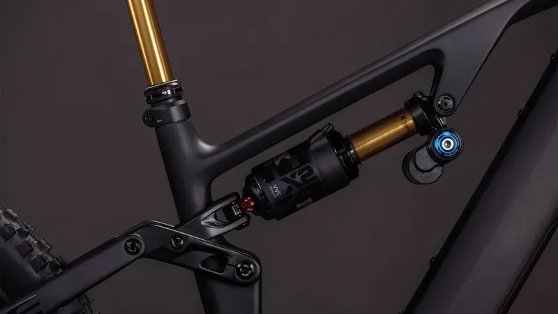 Cube AMS Hybrid 177 c:62 AT 600x eMountain Bike in Carbon/Gold-2