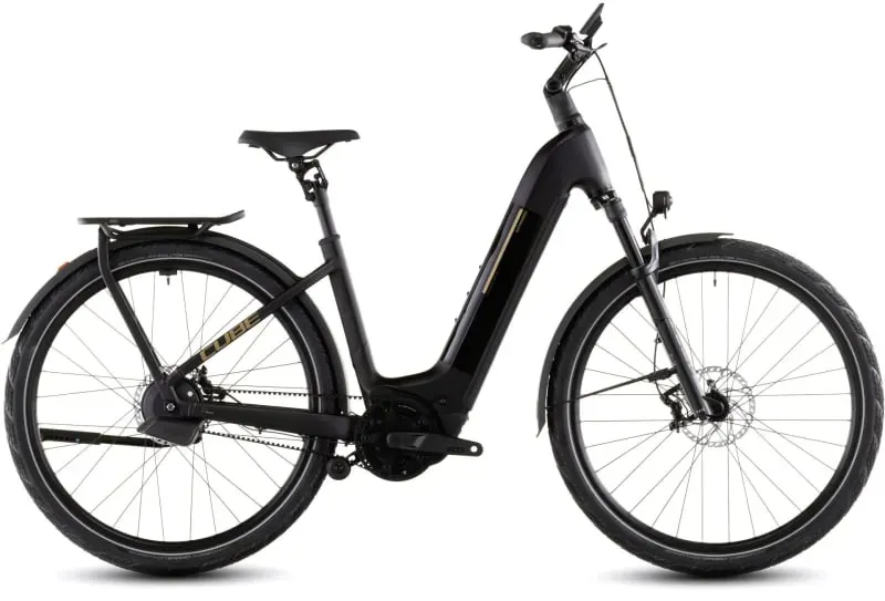 Cube Kathmandu Hybrid Comfort SLX 800 eHybrid Bike in Solareclipse/Gold-2