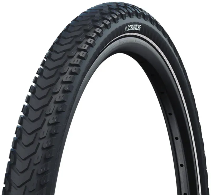 Schwalbe '25 Marathon Mondial RaceGuard Touring Tyre In Black/Reflex (wired) BLACK/REF
