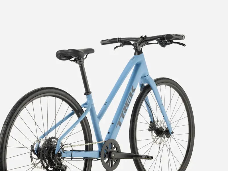 2027 Trek FX 2 Midstep Hybrid Bike in Fjord Blue-1