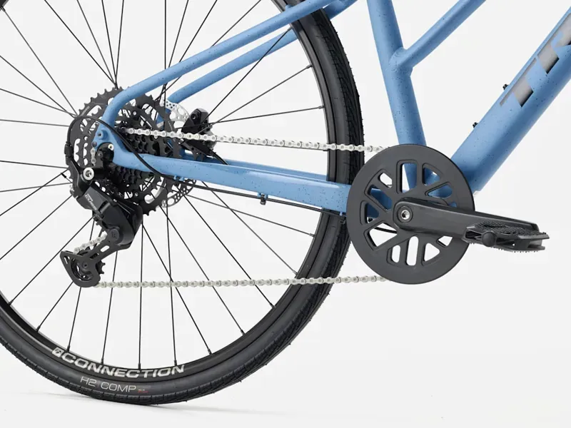 2027 Trek FX 2 Midstep Hybrid Bike in Fjord Blue-4