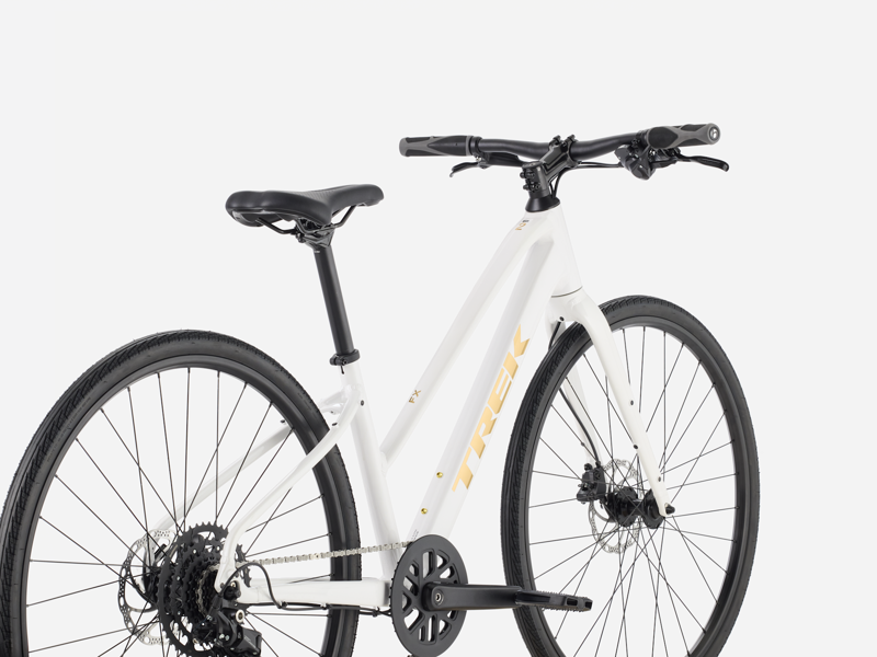 2027 Trek FX 2 Midstep Hybrid Bike in Crystal White-1