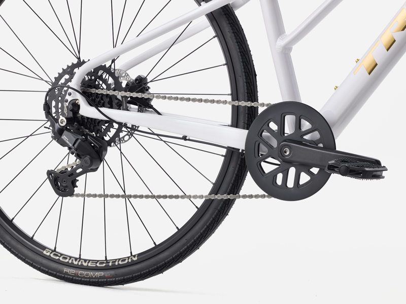 2027 Trek FX 2 Midstep Hybrid Bike in Crystal White-4