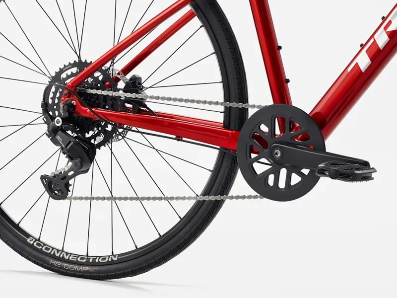 2027 Trek FX 2 Stepover Hybrid Bike in Fury Red-4