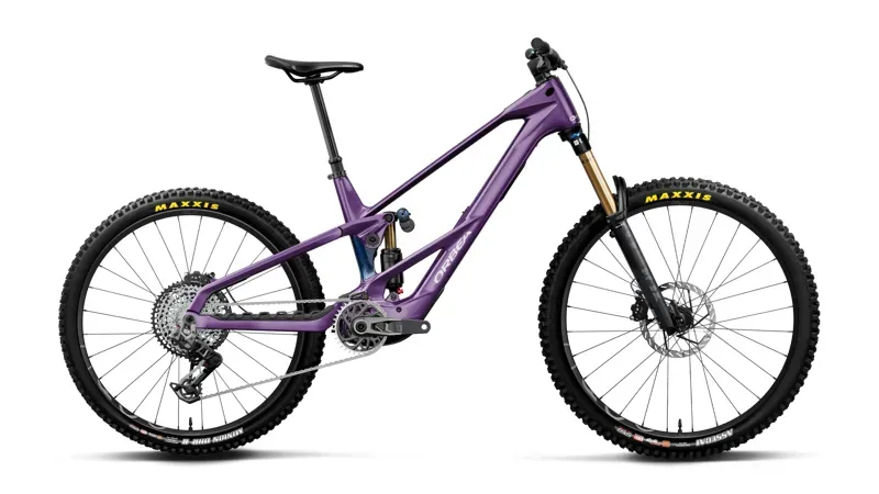Orbea Wild LT M-Team RS Mullet eMountain Bike in Royal Plum - Noctiluca C.View