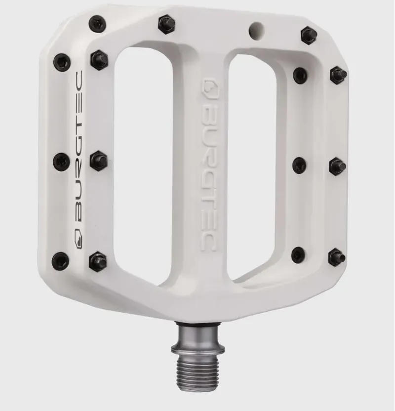 Burgtec MK4 Composite 9/16-inch Flat Pedals in White
