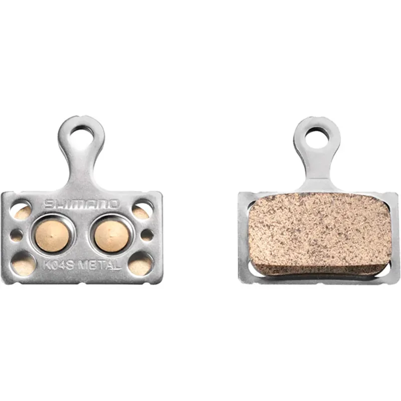 Shimano Spares K04S Metal Disc Brake Pads and Springs in Silver